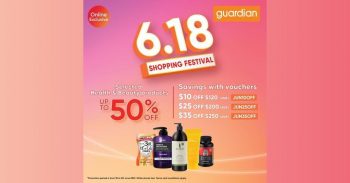 Guardian-6.18-Shopping-Festival-Sale-350x183 18-20 Jun 2021: Guardian 6.18 Shopping Festival Sale