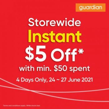 Guardian-Storewide-Instant-5-OFF-Promotion-350x350 24-27 Jun 2021: Guardian Storewide Instant $5 OFF Promotion
