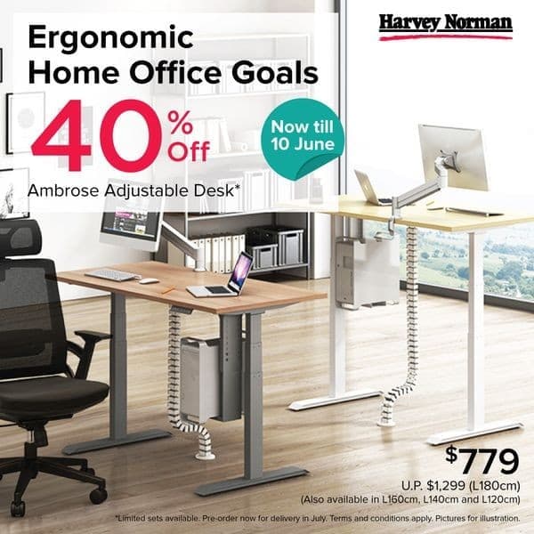 2-10 Jun 2021: Harvey Norman Ergonomic Home Office Goal Promotion - SG