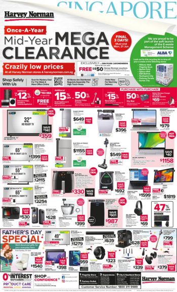 Harvey-Norman-Mid-Year-Mega-Clearance-Sale--350x578 21-25 Jun 2021: Harvey Norman Mid-Year Mega Clearance Sale