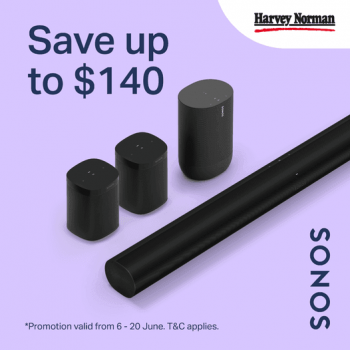 Harvey-Norman-SONOS-Move-Wireless-Speaker-Promotion-350x350 16-20 Jun 2021: Harvey Norman SONOS Move Wireless Speaker Promotion