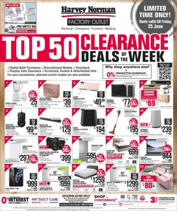 Harvey-Norman-Top-50-Clearance-Sale--350x416 21-25 Jun 2021: Harvey Norman Top 50 Clearance Sale