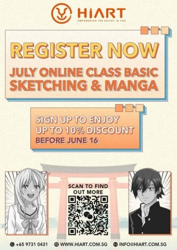 HiArt-Sketching-And-Manga-Class--350x494 14-16 Jun 2021: HiArt Sketching And Manga Class