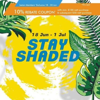 Isetan-Member-Exclusive-Promotion-350x350 18 Jun-1 Jul 2021: Isetan Stay Shaded Promotion