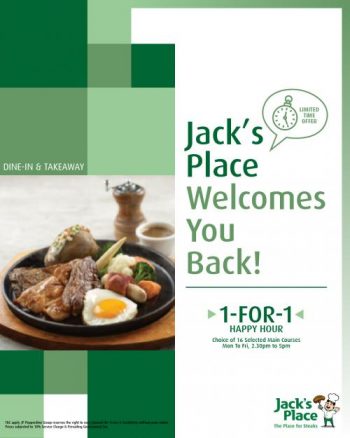 Jacks-Place-Happy-Hour-1-For-1-Promotion--350x438 23 Jun 2021 Onward: Jack's Place Happy Hour 1-For-1 Promotion