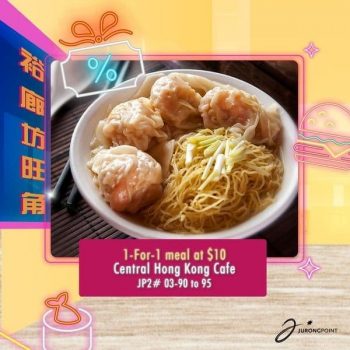 Jurong-Point-1-for-1-foodie-deals-Promotion-350x350 21 Jun 2021 Onward: Central Hong Kong Cafe 1-for-1 foodie deals Promotion at Jurong Point