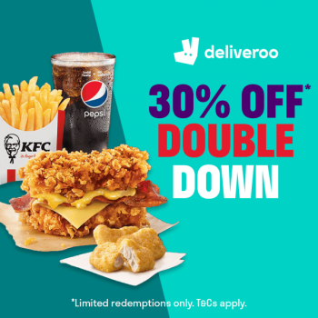 KFC-Double-Down-Promotion-on-Deliveroo-350x350 25 Jun 2021 Onward: KFC Double Down Promotion on Deliveroo