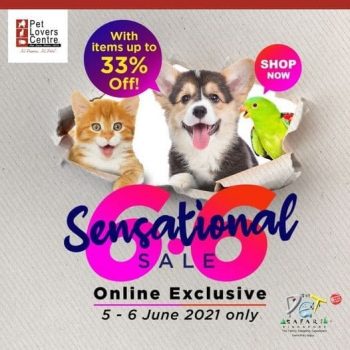 Pet-Lovers-Centre-6.6-Sensational-Sale--350x350 5-6 Jun 2021: Pet Lovers Centre 6.6 Sensational Sale