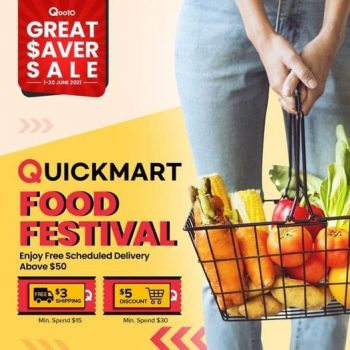 Qoo10-Food-Festival-Promotion--350x350 2 Jun 2021 Onward: Qoo10 Great Saver Sale