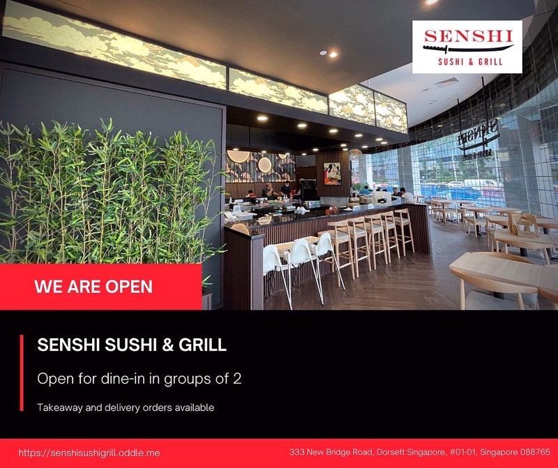 Senshi-Sushi-Grill-Reopening-Special-Promotion-50percent-OFF-2nd-Diner-Half-Price Now till 30 Jun 2021: Senshi Sushi & Grill Reopening Special Buffet Promotion! 50% OFF 2nd Diner!