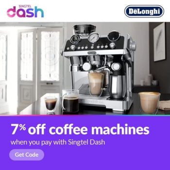 Singtel-Dash-Coffee-Machine-Promotion-350x350 14 Jun-31 Aug 2021: De'Longhi Coffee Machine Promotion with Singtel Dash