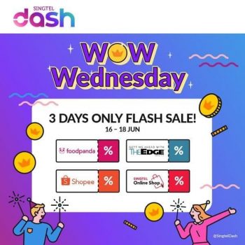 Singtel-Dash-Flash-Sale--350x350 16-18 Jun 2021: Singtel Dash Flash Sale on  Foodpanda, Shopee, Singtel and The Edge