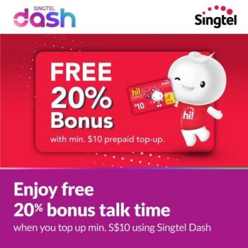 Singtel-Dash-Free-20-Bonus-Promotion--350x350 1-30 Jun 2021: Singtel Dash Free 20 Bonus Promotion%