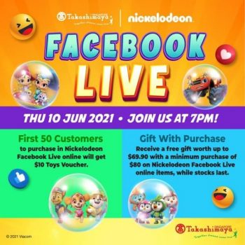 Takashimaya-FB-Live-Online-Sale-350x350 10 June 2021: Nickelodeon FB Live Online Sale at Takashimaya