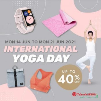 Takashimaya-International-Yoga-Day-Sale-350x350 14-21 Jun 2021: Takashimaya International Yoga Day Sale