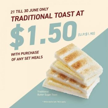 Toast-Box-Traditional-Toasts-@-1.50-Promotion-350x350 21-30 Jun 2021: Toast Box Traditional Toasts @ $1.50 Promotion