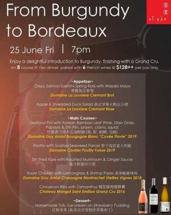 Xi-Yan-Burgundy-to-Bordeaux-Wine-Paired-Dinner-Sale-350x438 25 Jun 2021: Xi Yan Burgundy to Bordeaux Wine Paired Dinner Sale
