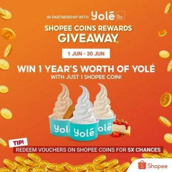 Yolé-Coin-Reward-Giveaways-on-Shopee--350x350 1-30 Jun 2021: Yolé Coin Reward Giveaways on Shopee