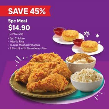 5pc-Meal-@-14.90-Promotion--350x350 7 Jul 2021 Onward: Popeyes 5pc Meal @ $14.90 Promotion