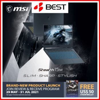BEST-Denki-Brand-New-Product-Launch-Promotion-1-350x350 29 May-31 Jul 2021: MSI 11th Gen Gaming Laptops Brand New Product Launch Promotion at BEST Denki
