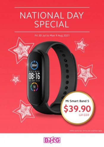 BHG-Mi-Smart-Band-5-National-Day-Promotion--350x495 30 Jul-9 Aug 2021: BHG Mi Smart Band 5 National Day Promotion