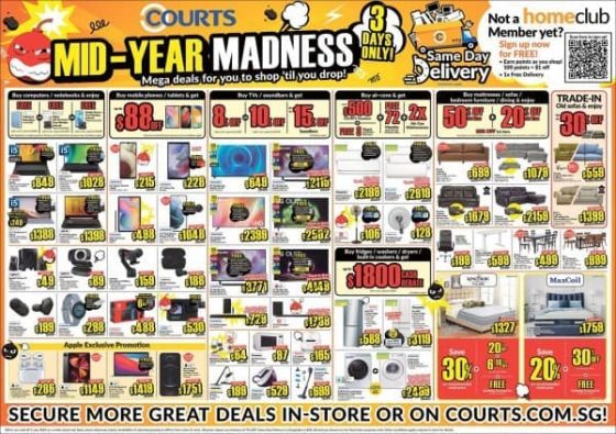 3 5 Jul 2022 Onward COURTS Mid Year Madness Sale SG 