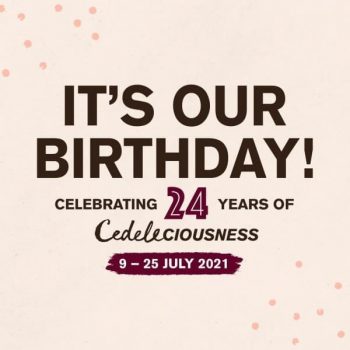 Cedelec-24th-Birthday-Promotion-350x350 9-25 Jul 2021: Cedele 24th Birthday Promotion at Upper East Coast Road