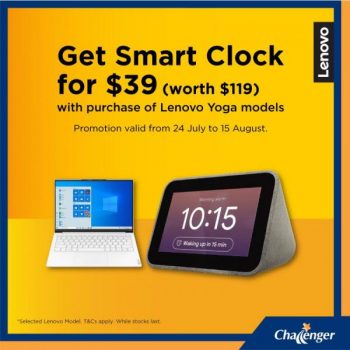 Challenger-Lenovo-Promotion--350x350 24 Jul-15 Aug 2021: Challenger Lenovo Smart Clock Promotion
