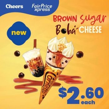 Cheers-Cornetto-Brown-Sugar-Boba-Cheese-Ice-Cream-Promotion-350x350 12 Jul 2021 Onward: Cheers and FairPrice Xpress Cornetto Brown Sugar Boba Cheese Ice Cream Promotion