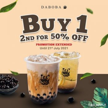 Daboba-Buy-1-Get-2nd-50-off-Promo-1-350x350 Now till 21 Jul 2021: Daboba Buy 1 Get 2nd 50% off Promo