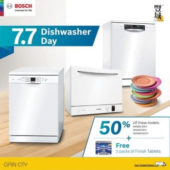 Gain-City-7.7-Bosch-Dishwasher-Day-Promotion-350x350 7 Jul 2021: Gain City 7.7 Bosch Dishwasher Day Promotion