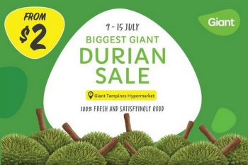 Giant-Biggest-Durian-Sale-350x233 9-15 Jul 2021: Giant Biggest Durian Sale
