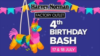 Harvey-Norman-4th-Birthday-Bash-Promotion-350x197 17-18 July 2021: Harvey Norman 4th Birthday Bash Promotion at Chai Cee