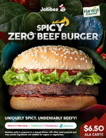 Jollibee-Spicy-Zero-Beef-Burger-Promotion-350x455 5 Jul 2021 Onward: Jollibee Spicy Zero Beef Burger Promotion
