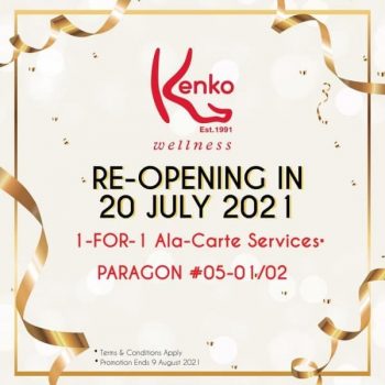 Kenko-Reflexology-Fish-Spa-Re-Opening-Promotion-350x350 20 Jul 2021: Kenko Reflexology & Fish Spa Re-Opening Promotion at Paragon