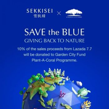 Kose-7.7-Sale-350x350 1-7 Jul 2021: SEKKISEI and Garden City Fund Plant-A-Coral Programme From Lazada 7.7 Sale