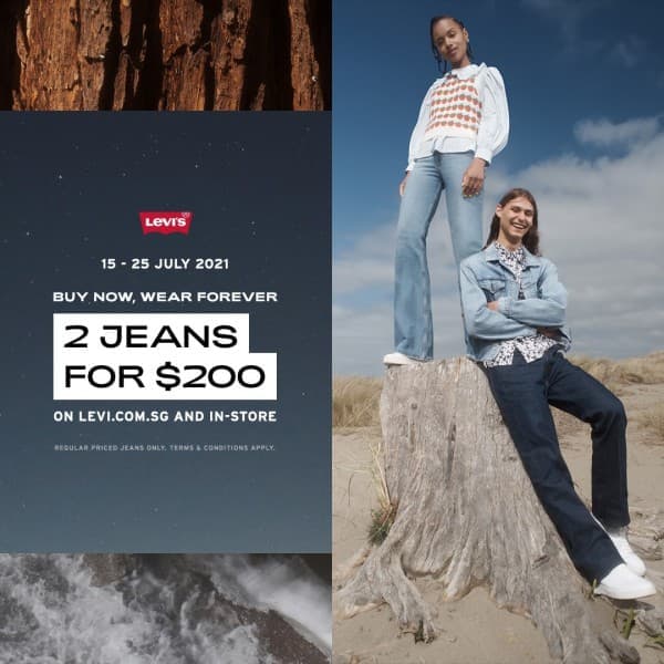 15-25 July 2021: Levi's 2 Jeans Promotion 