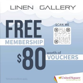 Linen-Gallery-Membership-Promotion-at-United-Square-Shopping-Mall-350x350 1-31 Jul 2021: Linen Gallery Membership Promotion at United Square Shopping Mall