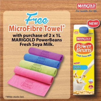 Marigold-PowerBeans-Fresh-Soya-Milk-FREE-Microfibre-Towel-Promotion--350x350 8-28 Jul 2021: Marigold PowerBeans Fresh Soya Milk FREE Microfibre Towel Promotion