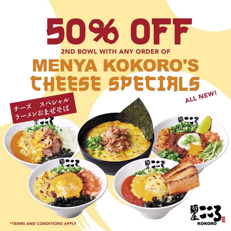 Menya-Kokoro-to-offer-Half-Price-Promotion-2nd-Bowl-of-Cheese-Mazesoba-at-all-outlets-till-Jul-11-2021-Singapore-Warehouse-Sale-Clearance Now till 11 Jul 2021: Menya Kokoro 50% OFF 2nd Bowl Cheese Mazesoba & Ramen at All Outlets in Singapore Islandwide