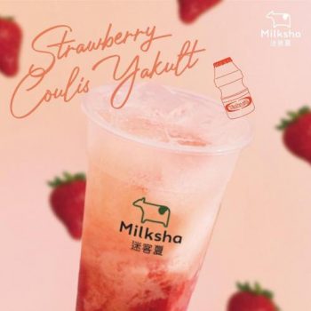 Milksha-Strawberry-Coulis-Yakult-Promotion-350x350 9 Jul 2021 Onward: Milksha Strawberry Coulis Yakult Promotion