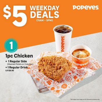 Popeyes-5-Weekday-Deals-Promotion--350x350 5 Jul 2021 Onward: Popeyes $5 Weekday Deals Promotion