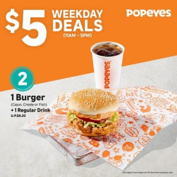 Popeyes-5-Weekday-Deals-Promotion-1-350x350 5 Jul 2021 Onward: Popeyes $5 Weekday Deals Promotion