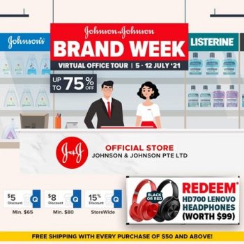 Qoo10-Brand-Week-Promotion-350x350 5-12 Jul 2021: Johnson & Johnson Brand Week Promotion on Qoo10