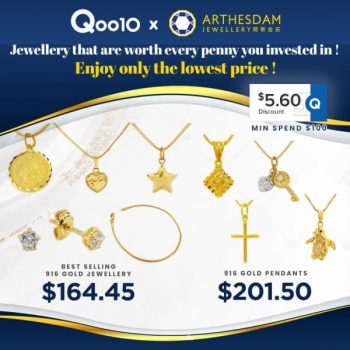 Qoo10-Lowest-Price-Promotion-350x350 30 July 2021 Onward: Qoo10 and Arthesdam Jewellery Lowest Price  Promotion