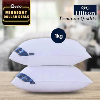 Qoo10-Midnight-Dollar-Deals-350x350 1 Jul 2021 Onward: Qoo10 Hilton Luxury Pillow Midnight Dollar Deals