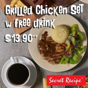 Secret-Recipe-VivoCity-Grilled-Chicken-Set-@-13.90-Promotion--350x350 9 Jul 2021 Onward: Secret Recipe VivoCity Grilled Chicken Set @ $13.90 Promotion