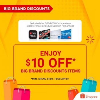 Shopee-Big-Brand-Discounts-Promotion-350x350 2 Jul-30 Sep 2021: Shopee Big Brand Discounts Promotion with DBS/POSB Card