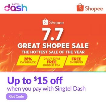 Shopee-Great-7.7-Sale-with-Singtel-Dash-1-350x350 7 Jul 2021: Shopee Great 7.7 Sale with Singtel Dash