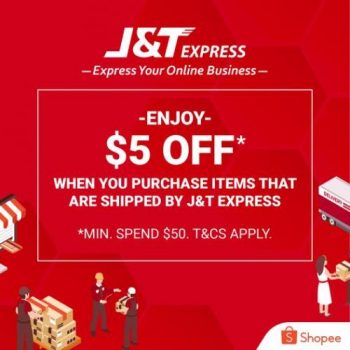 Shopee-JT-Express-5-OFF-Promotion-350x350 1-31 Jul 2021: Shopee J&T Express $5 OFF Promotion
